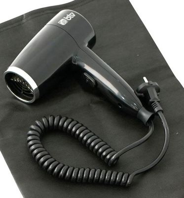 Secador Cabelo Hotel Preto 1650W com Bolsa